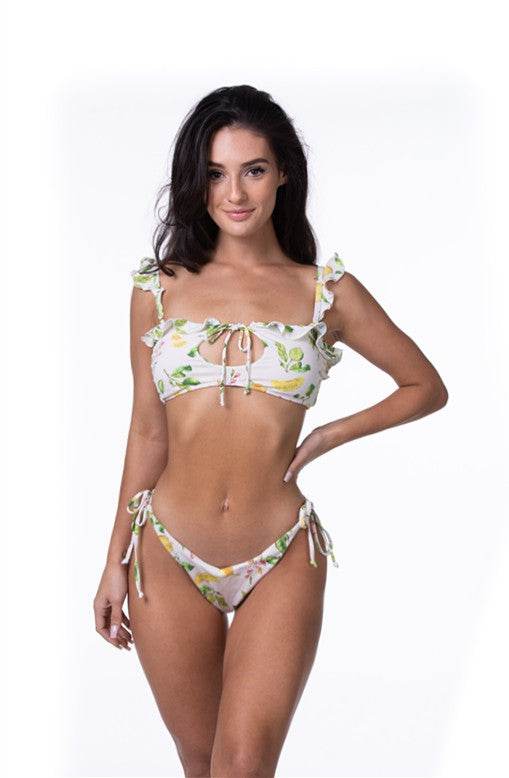 LEMON RUFFLE BIKINI SET - Shop Style & More | Fresh Looks, Everyday Deals & Free Shipping