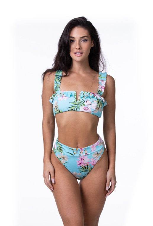 MINT TROPICAL FLORAL BIKINI SET - Shop Style & More | Fresh Looks, Everyday Deals & Free Shipping
