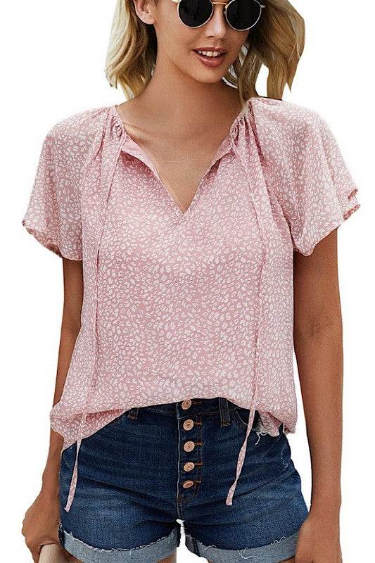 Front Tie Top V-Neck - Shop Style & More | Fresh Looks, Everyday Deals & Free Shipping