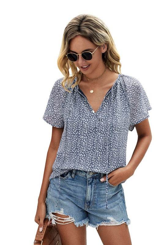 Front Tie Top V-Neck - Shop Style & More | Fresh Looks, Everyday Deals & Free Shipping