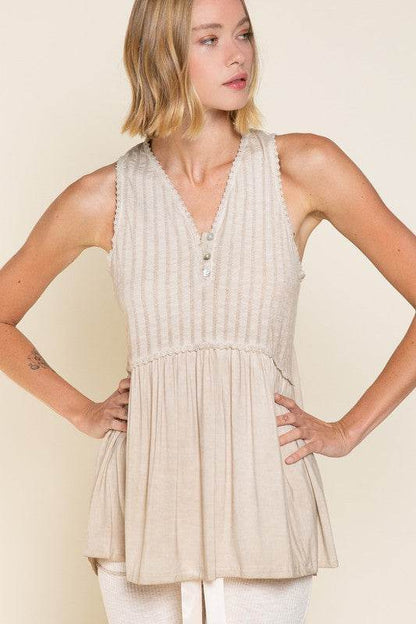 Simple But Unique Babydoll Knit Tank Top - Shop Style & More | Fresh Looks, Everyday Deals & Free Shipping