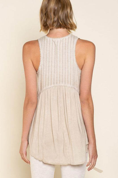 Simple But Unique Babydoll Knit Tank Top - Shop Style & More | Fresh Looks, Everyday Deals & Free Shipping