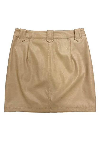 Western contrast pleather mini skirt - Shop Style & More | Fresh Looks, Everyday Deals & Free Shipping