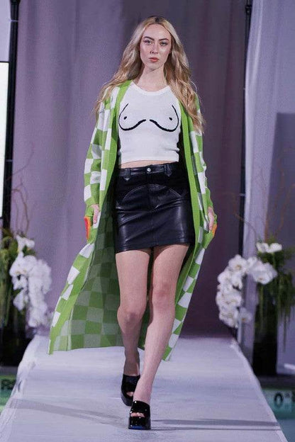 Western contrast pleather mini skirt - Shop Style & More | Fresh Looks, Everyday Deals & Free Shipping