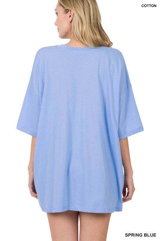 Cotton Drop Shoulder Boyfriend Box Tee - Shop Style & More | Fresh Looks, Everyday Deals & Free Shipping