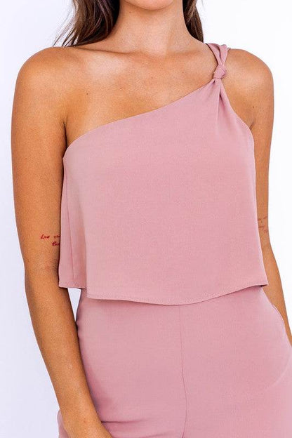 One Shoulder Woven Romper - Shop Style & More | Fresh Looks, Everyday Deals & Free Shipping