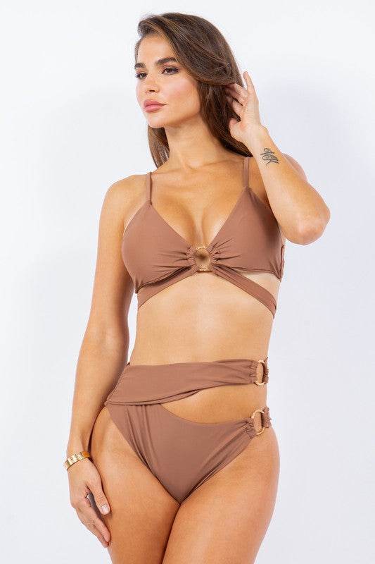 TWO PIECE WRAPPING WITH MULTI O RING BIKINI - Shop Style & More | Fresh Looks, Everyday Deals & Free Shipping