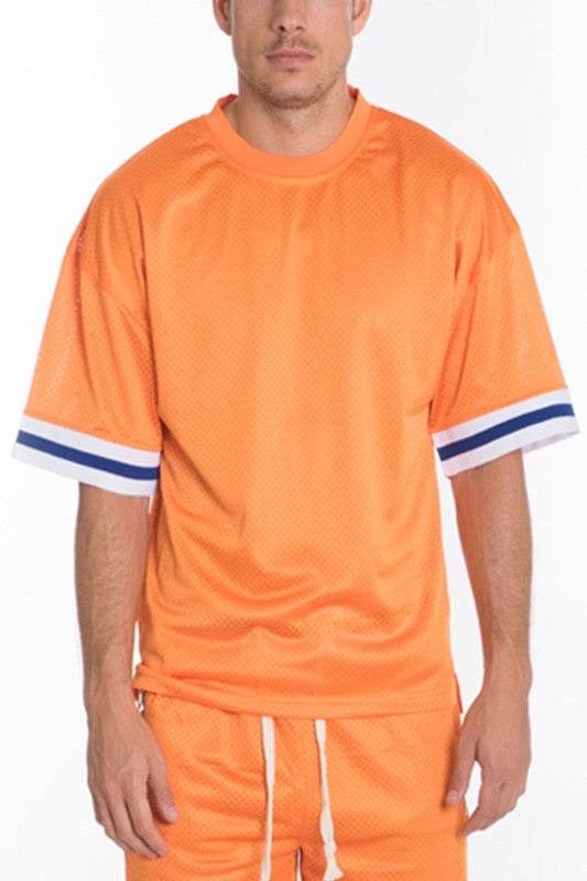 MESH SLEEVE TAPE ATHLETIC TSHIRT - Shop Style & More | Fresh Looks, Everyday Deals & Free Shipping