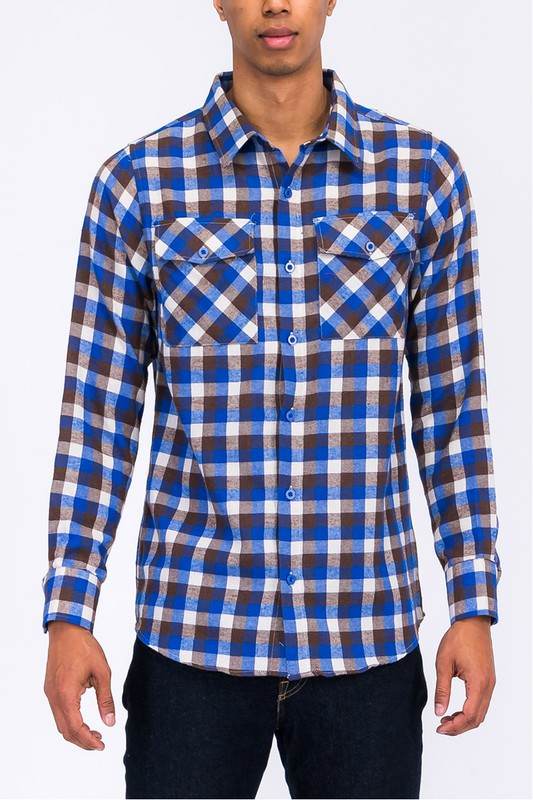 Weiv Regular Fit Checker Plaid Flannel Long Sleeve - Shop Style & More | Fresh Looks, Everyday Deals & Free Shipping