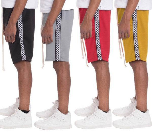 Weiv Mens Checkered Stripe Track Shorts - Shop Style & More | Fresh Looks, Everyday Deals & Free Shipping