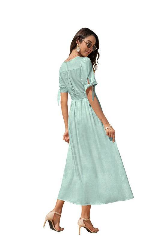 Maxi Dress with buttons on the front - Shop Style & More | Fresh Looks, Everyday Deals & Free Shipping
