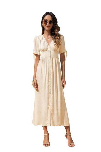 Maxi Dress with buttons on the front - Shop Style & More | Fresh Looks, Everyday Deals & Free Shipping