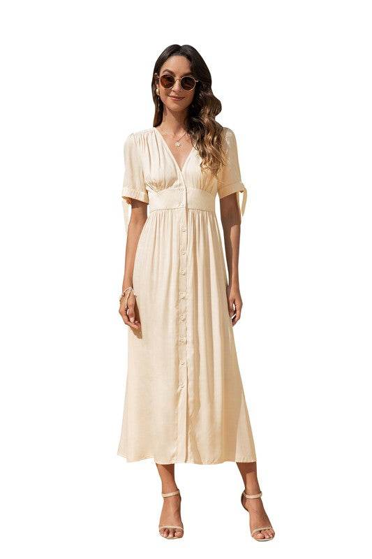 Maxi Dress with buttons on the front - Shop Style & More | Fresh Looks, Everyday Deals & Free Shipping