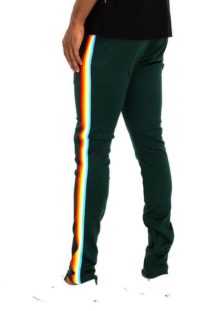 RAINBOW TAPE TRACK PANTS - Shop Style & More | Fresh Looks, Everyday Deals & Free Shipping