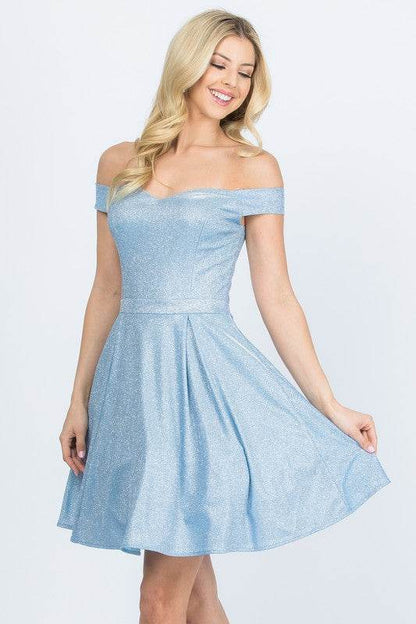 Off the shoulder skater dress jaquard - Shop Style & More | Fresh Looks, Everyday Deals & Free Shipping
