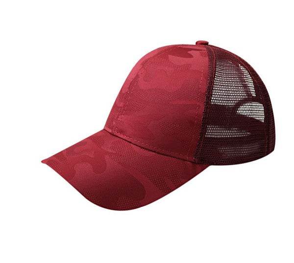 Camo Messy Bun Ponytail Womens Hat - Shop Style & More | Fresh Looks, Everyday Deals & Free Shipping