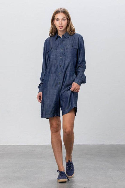 TENCEL SHORT JUMPSUIT - Shop Style & More | Fresh Looks, Everyday Deals & Free Shipping