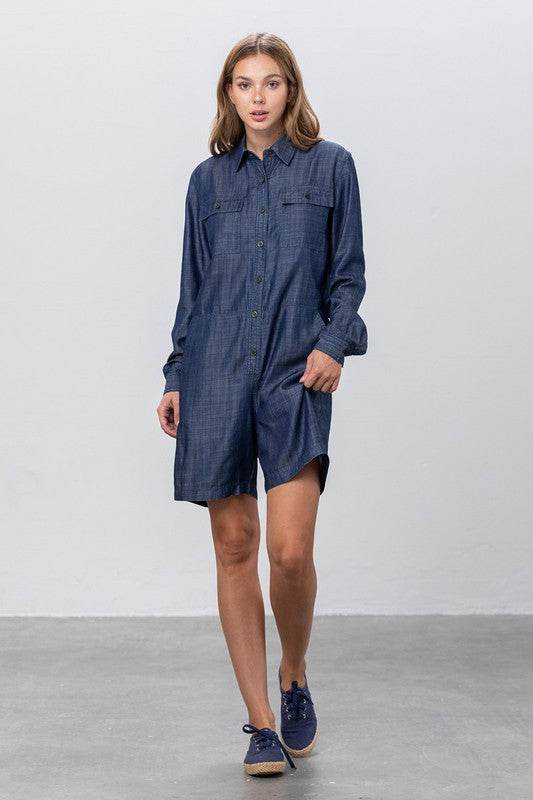 TENCEL SHORT JUMPSUIT - Shop Style & More | Fresh Looks, Everyday Deals & Free Shipping