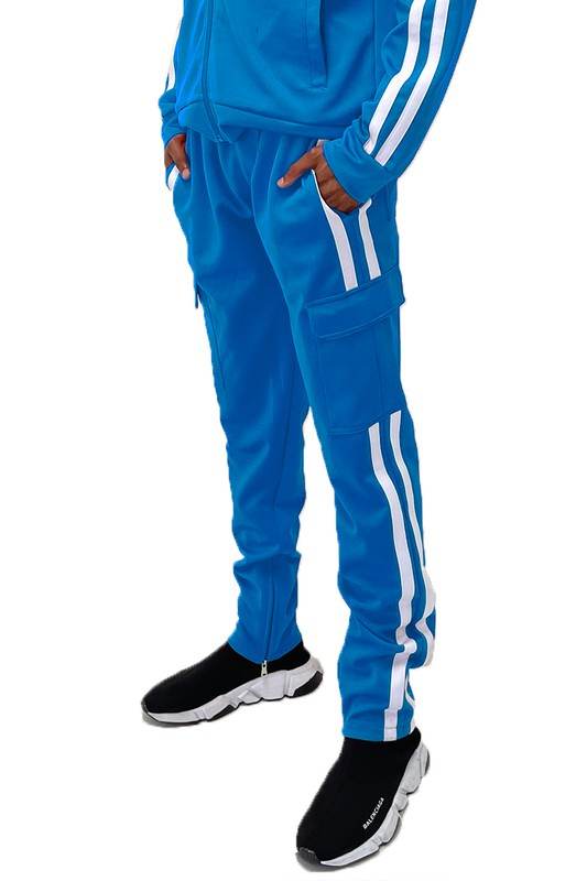 Two Stripe Cargo Pouch Track Pants - Shop Style & More | Fresh Looks, Everyday Deals & Free Shipping