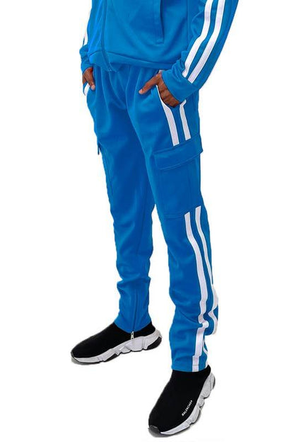 Two Stripe Cargo Pouch Track Pants - Shop Style & More | Fresh Looks, Everyday Deals & Free Shipping
