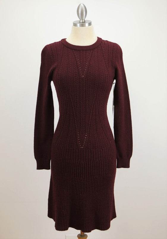 Sexy Cable and Ribbed Knit Stretch Sweater Dress - Shop Style & More | Fresh Looks, Everyday Deals & Free Shipping