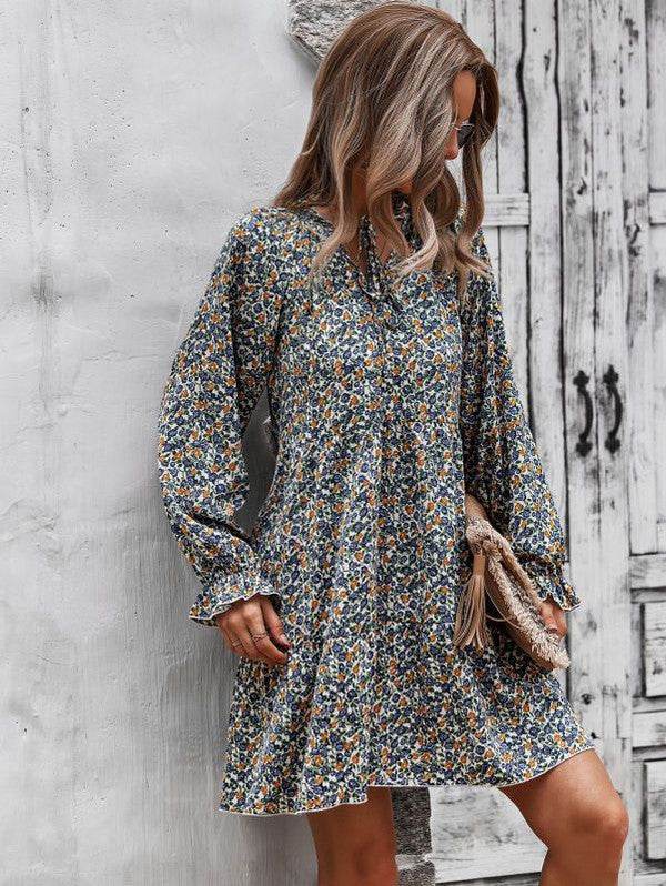 Long sleeve floral printed dress - Shop Style & More | Fresh Looks, Everyday Deals & Free Shipping