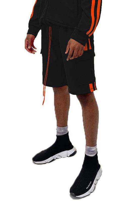 Two Stripe Cargo Pouch Shorts - Shop Style & More | Fresh Looks, Everyday Deals & Free Shipping