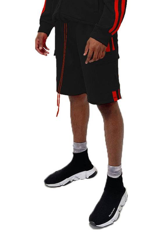 Two Stripe Cargo Pouch Shorts - Shop Style & More | Fresh Looks, Everyday Deals & Free Shipping