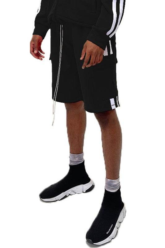 Two Stripe Cargo Pouch Shorts - Shop Style & More | Fresh Looks, Everyday Deals & Free Shipping