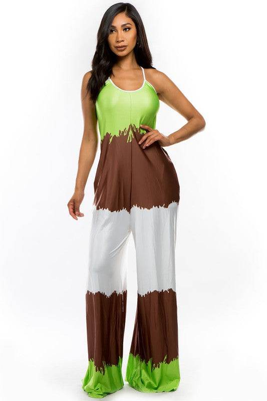 SEXY MULTI PRINT JUMPSUIT - Shop Style & More | Fresh Looks, Everyday Deals & Free Shipping