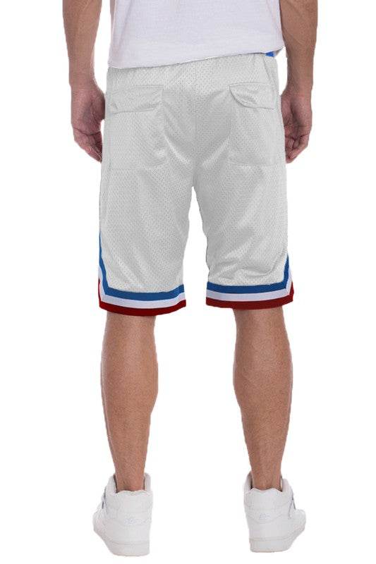 STRIPED BAND SOLID BASKETBALL SHORTS - Shop Style & More | Fresh Looks, Everyday Deals & Free Shipping