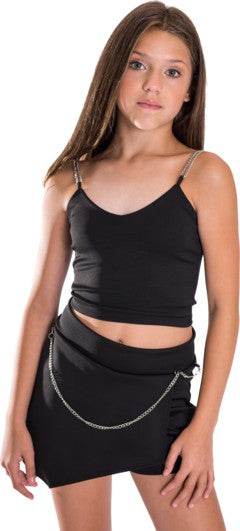 KIDS CHAIN CROP TOP AND SKIRT SET - Shop Style & More | Fresh Looks, Everyday Deals & Free Shipping