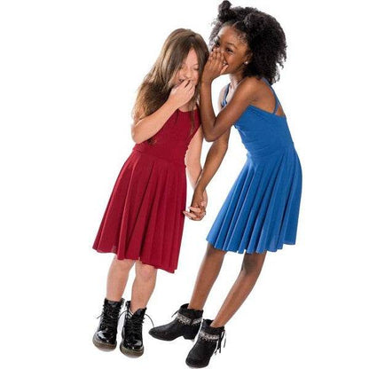 GIRLS CAGE BACK SKATER DRESS - Shop Style & More | Fresh Looks, Everyday Deals & Free Shipping