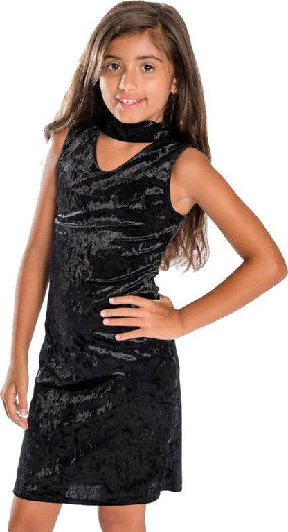 KIDS VELVET CHOKER DRESS - Shop Style & More | Fresh Looks, Everyday Deals & Free Shipping