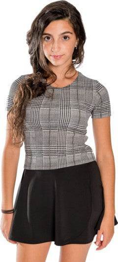 GIRLS PLAID SHORT SLEEVE TOP - Shop Style & More | Fresh Looks, Everyday Deals & Free Shipping