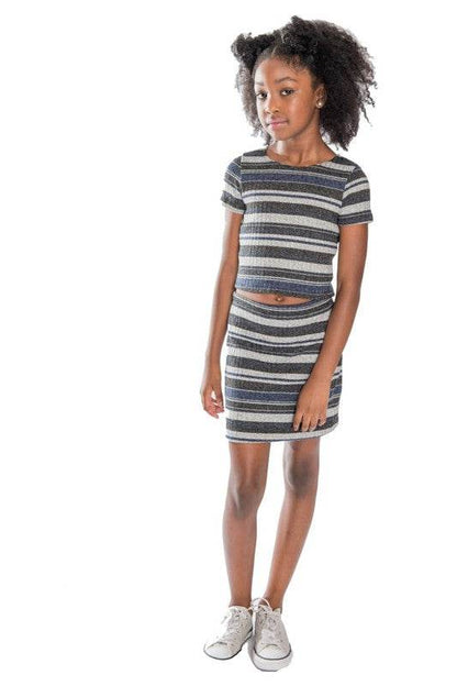 KIDS RIB STRIPE 2 PIECE SET - Shop Style & More | Fresh Looks, Everyday Deals & Free Shipping