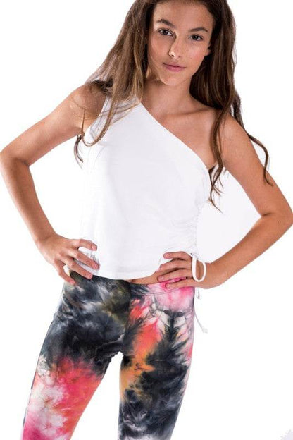 KIDS ONE SHOULDER KNOT SIDE TOP - Shop Style & More | Fresh Looks, Everyday Deals & Free Shipping