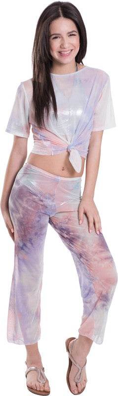 KIDS TIE - DYE MESH KNOT FRONT TOP - Shop Style & More | Fresh Looks, Everyday Deals & Free Shipping