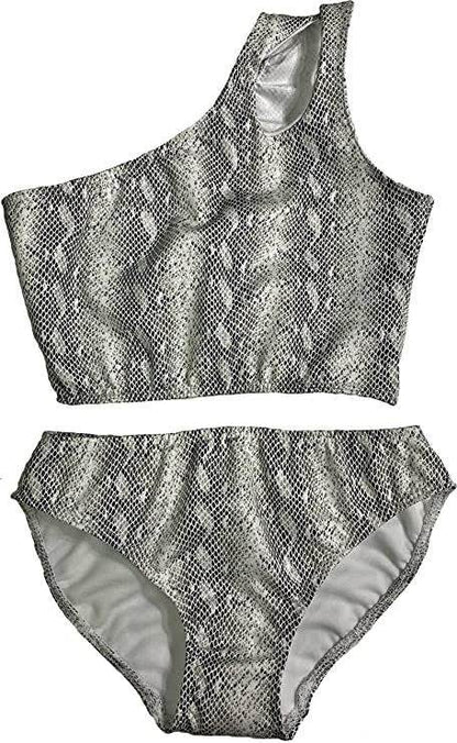 GIRL'S TWO PIECE ONE SHOULDER BATHING SUIT - Shop Style & More | Fresh Looks, Everyday Deals & Free Shipping