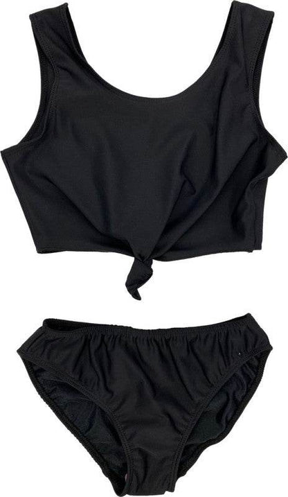 GIRL'S TWO PIECE TIE FRONT BATHING SUIT - Shop Style & More | Fresh Looks, Everyday Deals & Free Shipping
