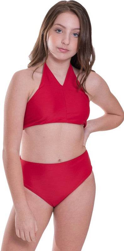 KIDS HIGH WAISTED HALTER BIKINI - Shop Style & More | Fresh Looks, Everyday Deals & Free Shipping
