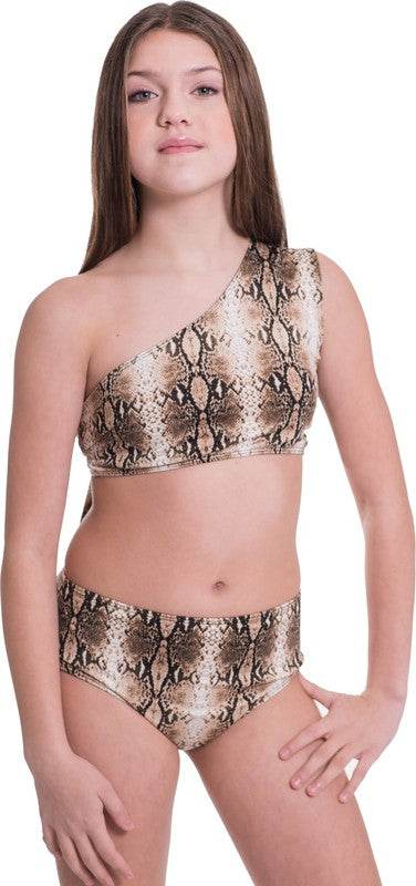 KIDS ONE SHOULDER HIGH WAISTED BIKINI - Shop Style & More | Fresh Looks, Everyday Deals & Free Shipping