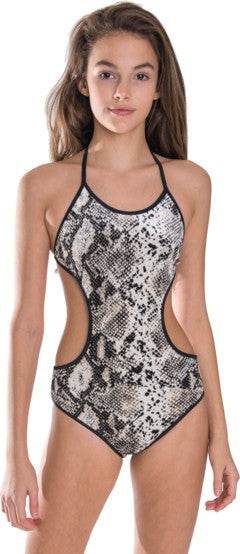 GIRL'S ONE PIECE SNAKESKIN BATHING SUIT - Shop Style & More | Fresh Looks, Everyday Deals & Free Shipping