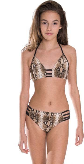 GIRL'S BROWN SNAKESKIN LADDER TWO PIECE - Shop Style & More | Fresh Looks, Everyday Deals & Free Shipping