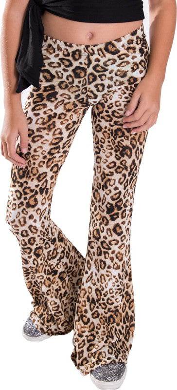 KIDS CHEETAH PRINT BELL BOTTOM PANTS - Shop Style & More | Fresh Looks, Everyday Deals & Free Shipping