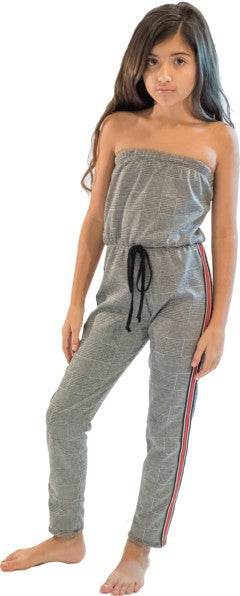 KIDS PLAID STRIPE SIDE JUMPSUIT - Shop Style & More | Fresh Looks, Everyday Deals & Free Shipping