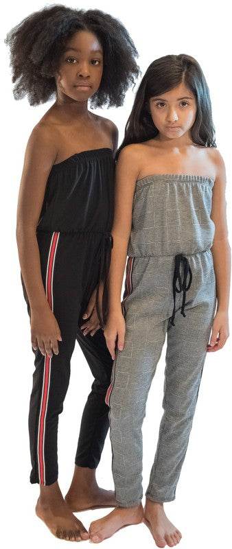 KIDS PLAID STRIPE SIDE JUMPSUIT - Shop Style & More | Fresh Looks, Everyday Deals & Free Shipping