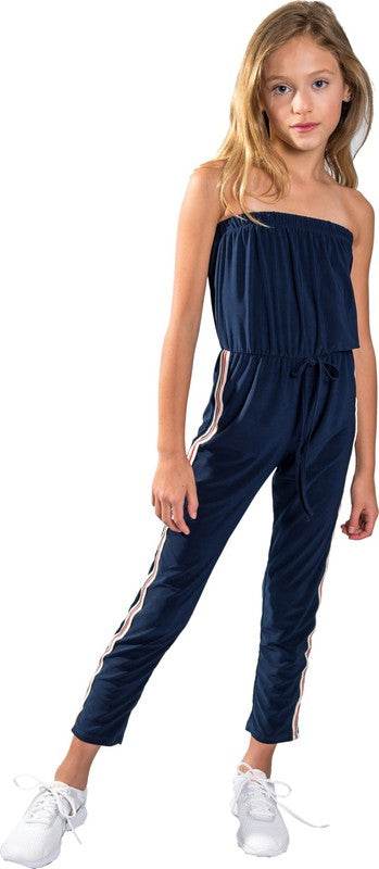 KIDS NAVY STRIPE SIDE JUMPSUIT - Shop Style & More | Fresh Looks, Everyday Deals & Free Shipping