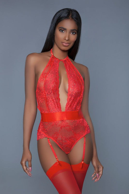 Ophelia Bodysuit Red Shapewear & Bodysuit