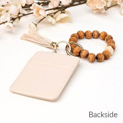 Leopard Beaded Key Ring Wallet Bracelet - Shop Style & More | Fresh Looks, Everyday Deals & Free Shipping